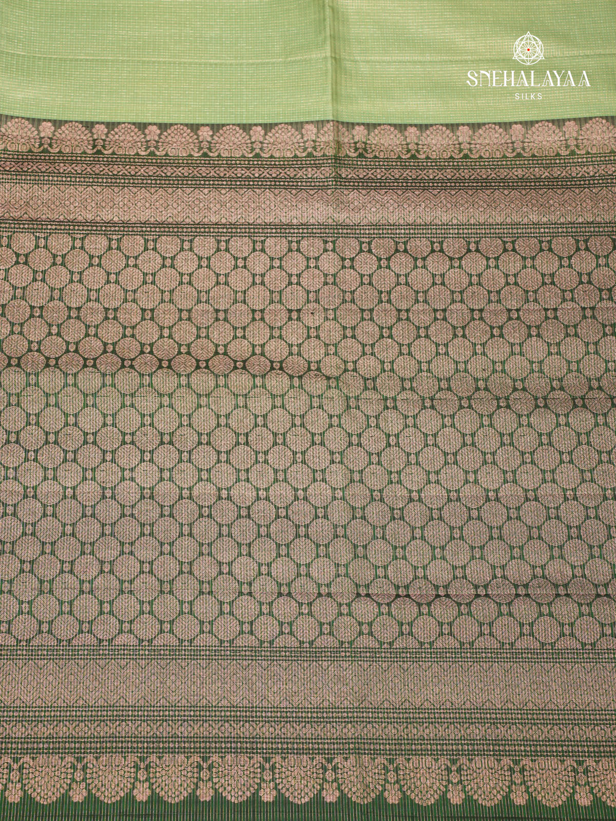 Gooseberry Green Knajivaram Soft Silk Saree