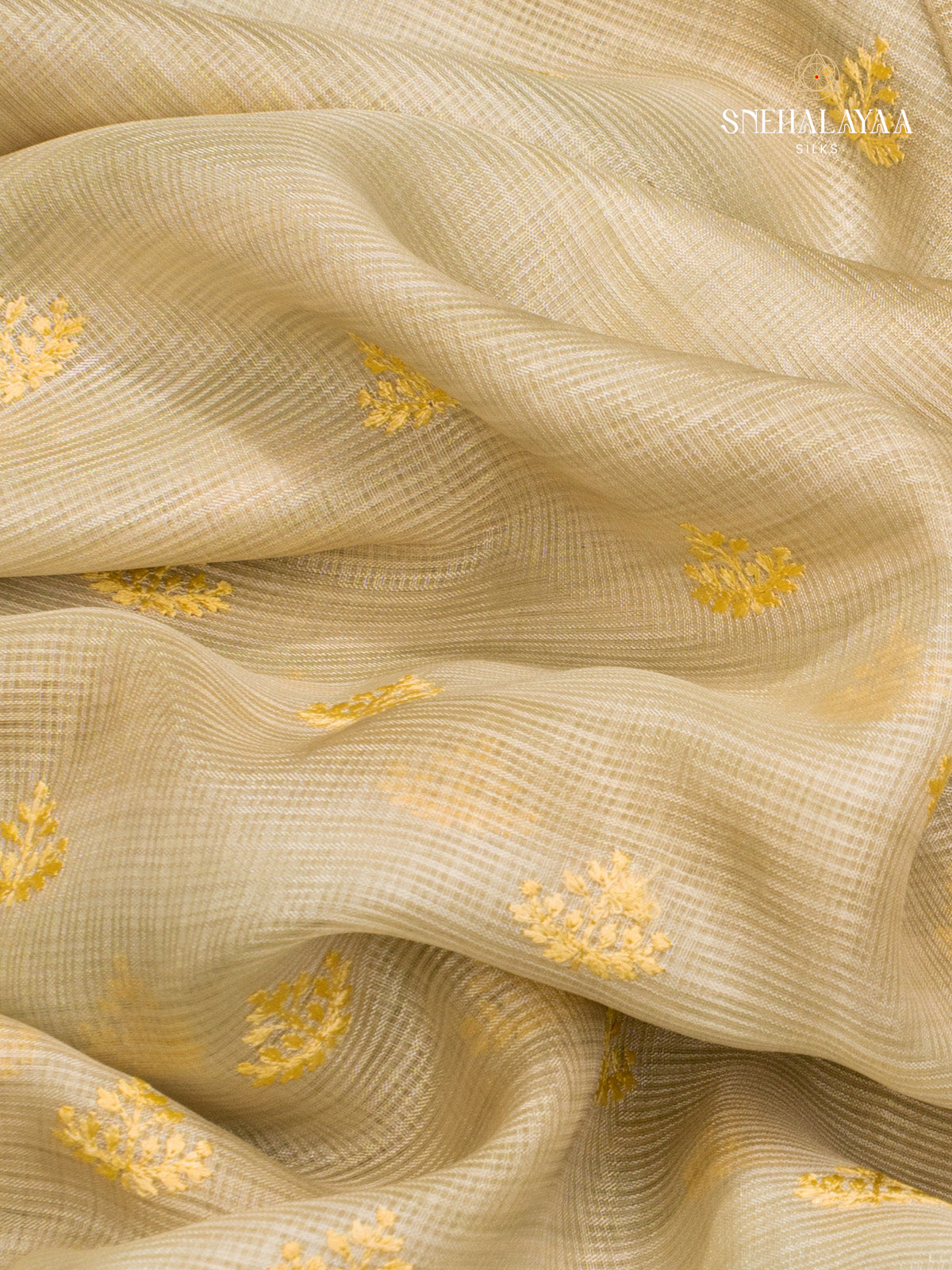 Sandal Kota Embroidery Saree