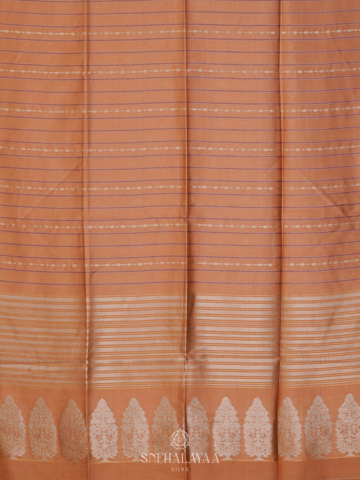 Peach Jute Saree