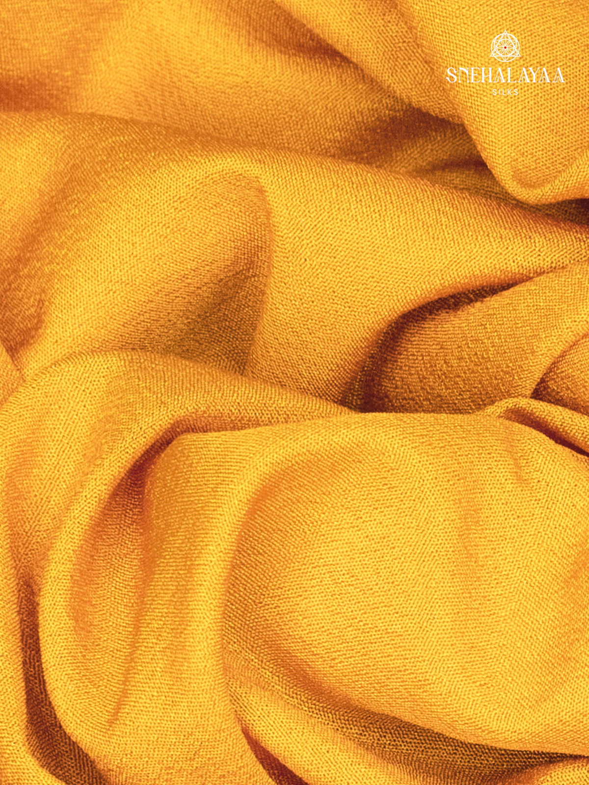 Mustard Yellow Mysore Silk Saree