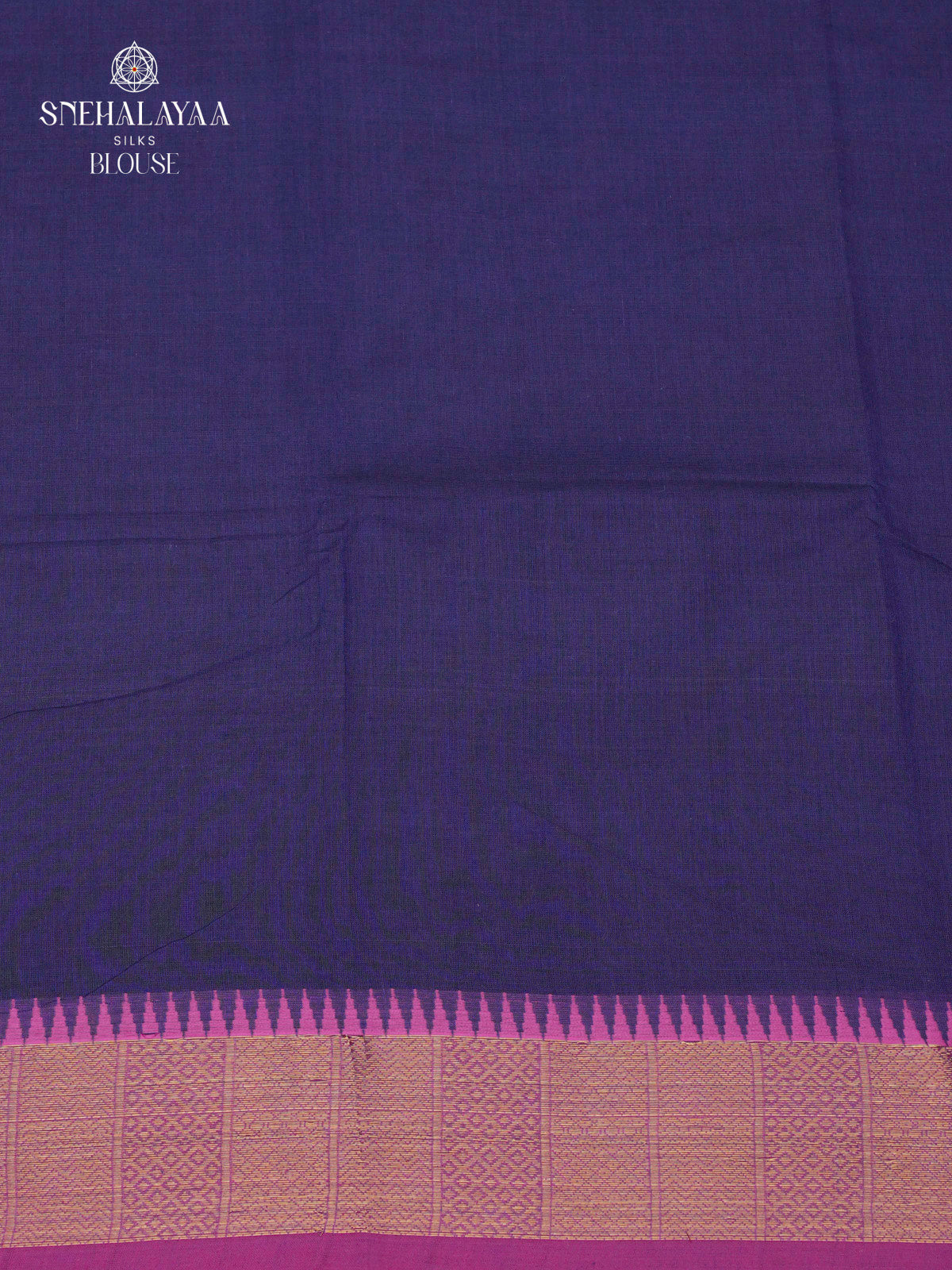 Navy Blue Chettinad Cotton Saree