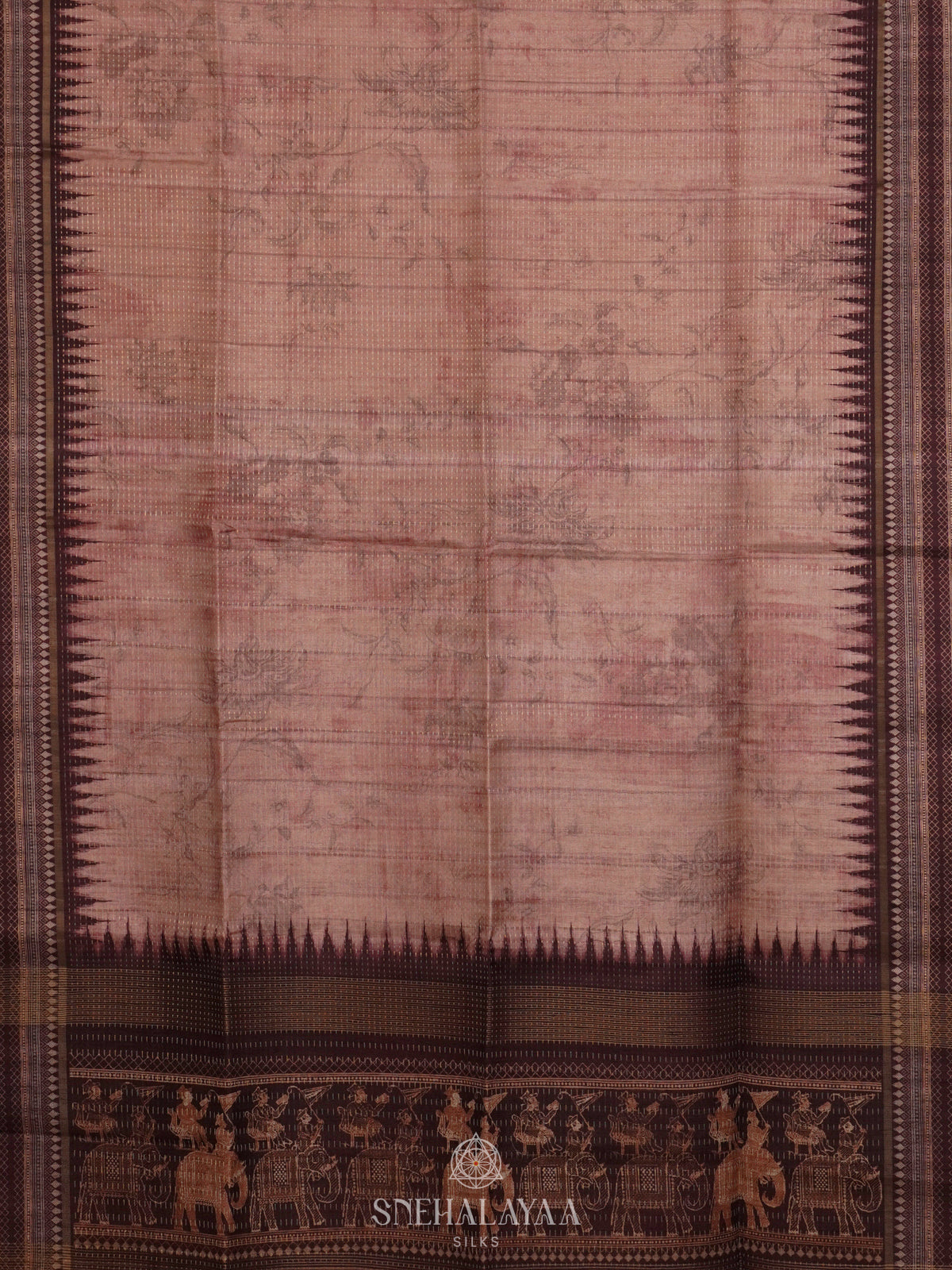 Mauve Tussar Saree