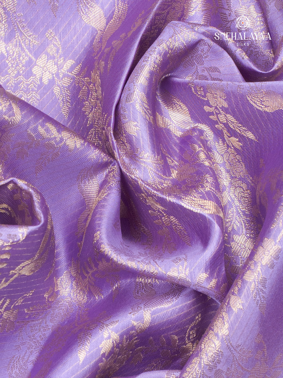 Lavender Kanjivaram Silk Saree