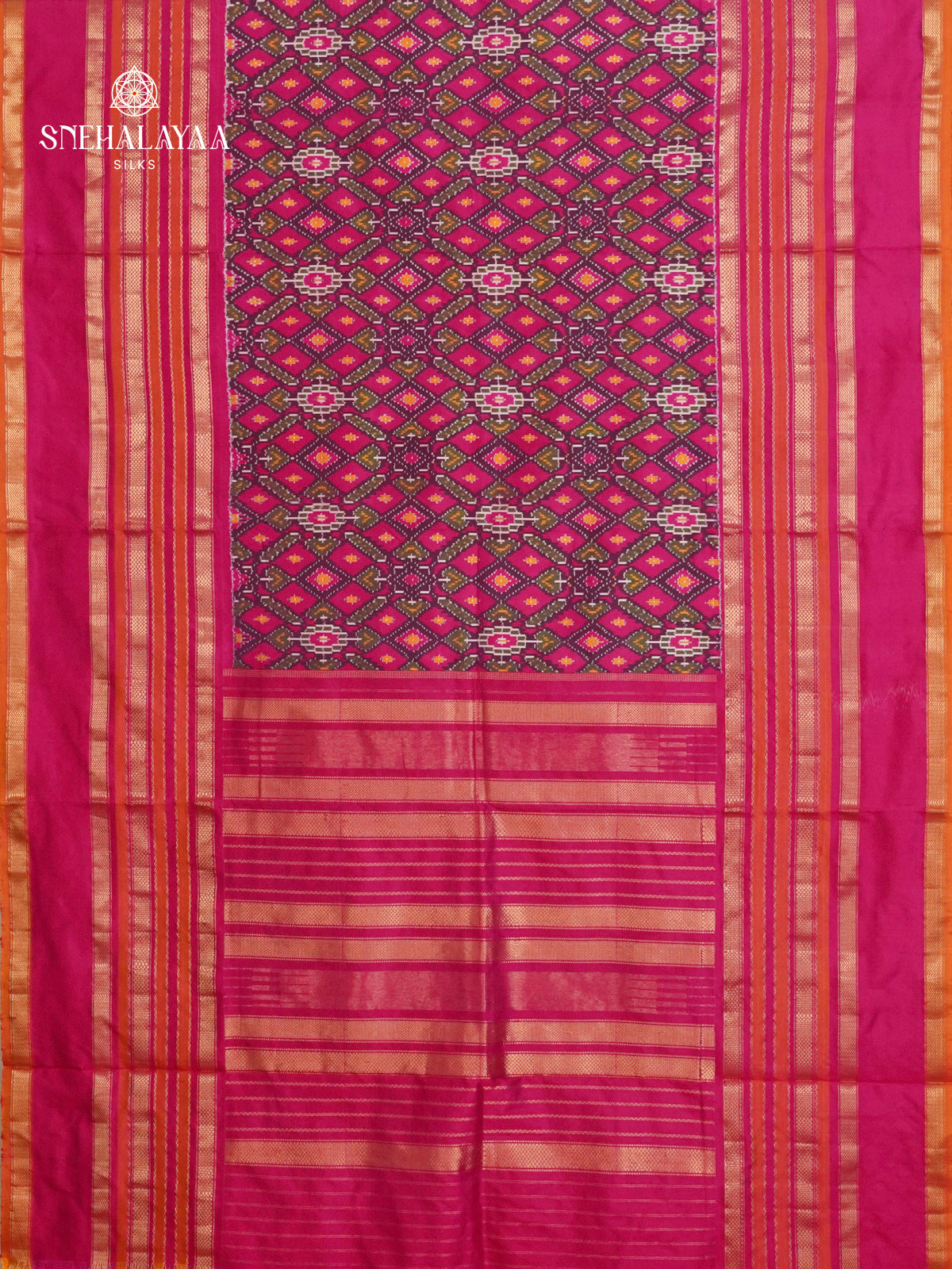 Multicolour Ikat Saree