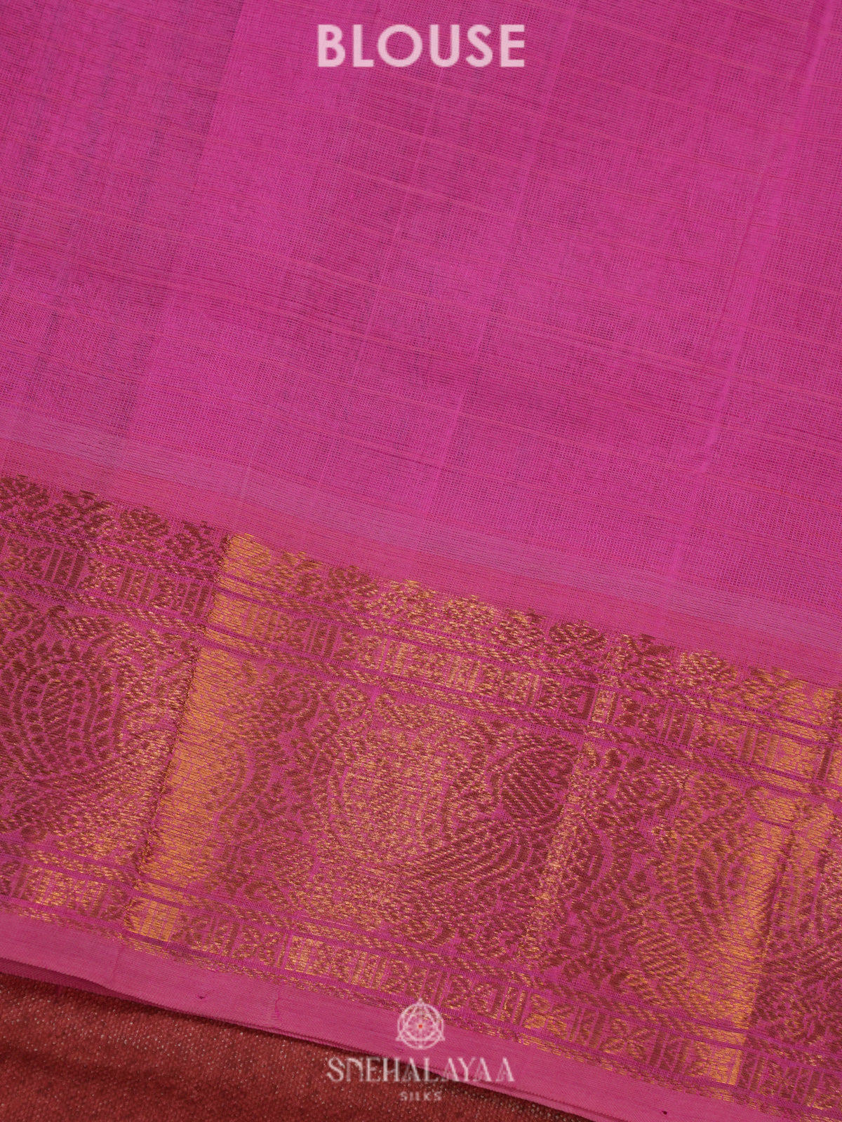 Pink Kanchi Silk Cotton Saree