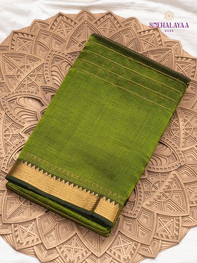 Green Managalagiri Silk Cotton Saree