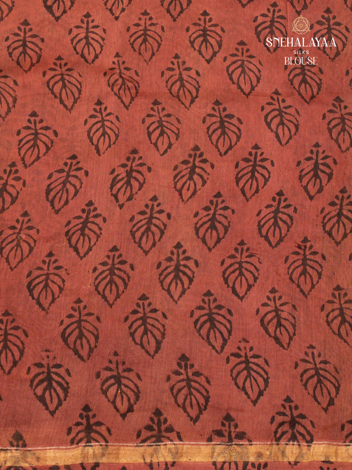 Brown Chanderi Saree