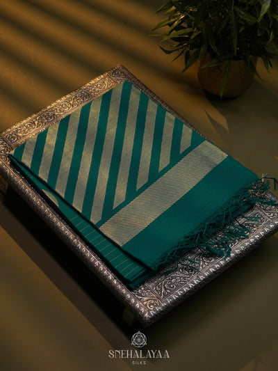 Blue Kora Silk Cotton Saree