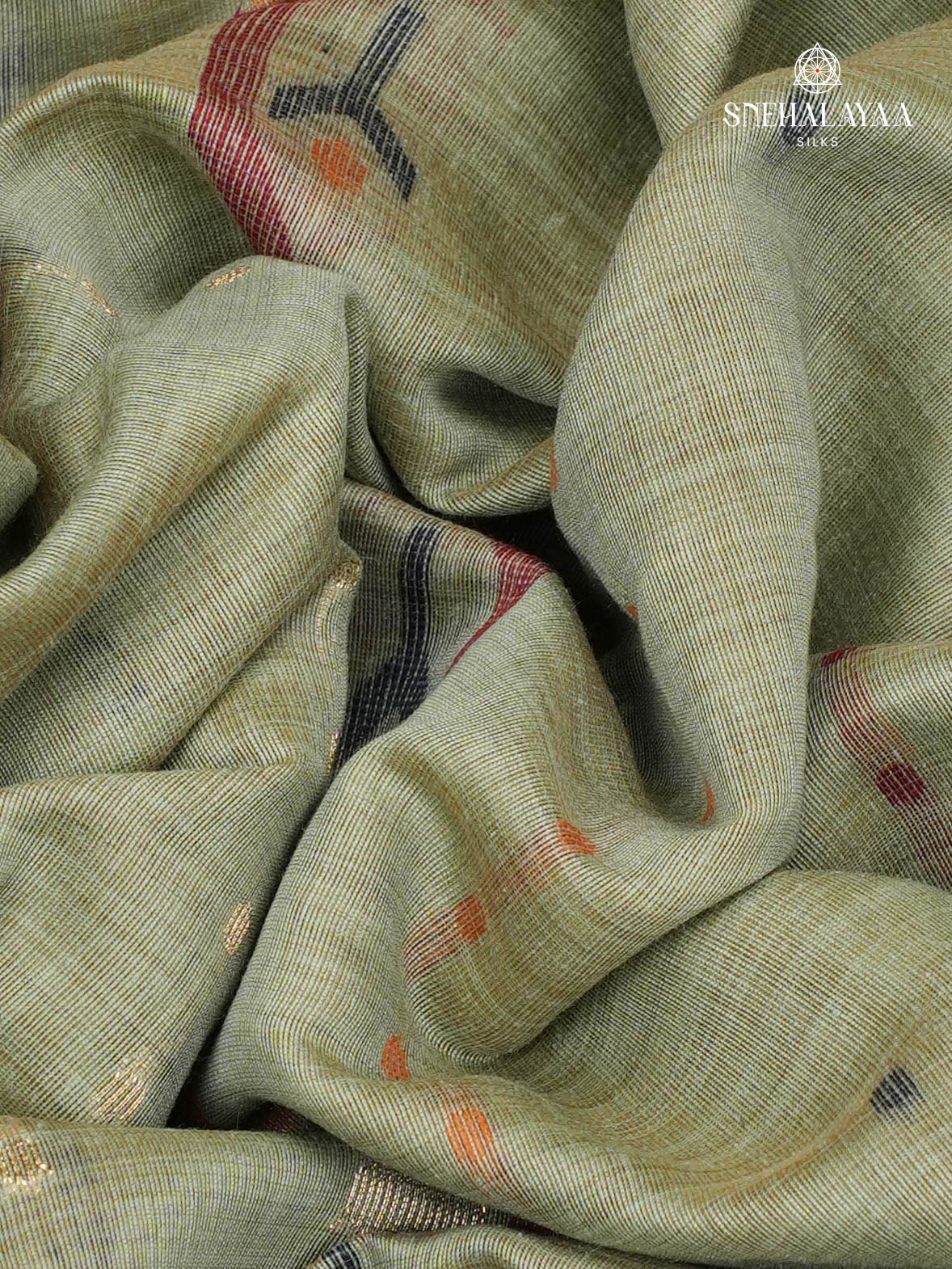 Pastel Green Munga Cotton Saree