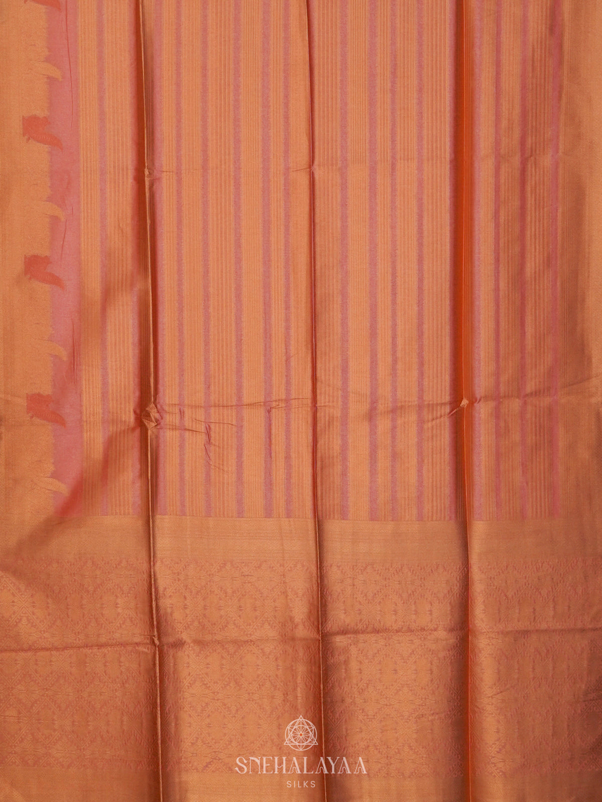 Blush Pink Jute Saree