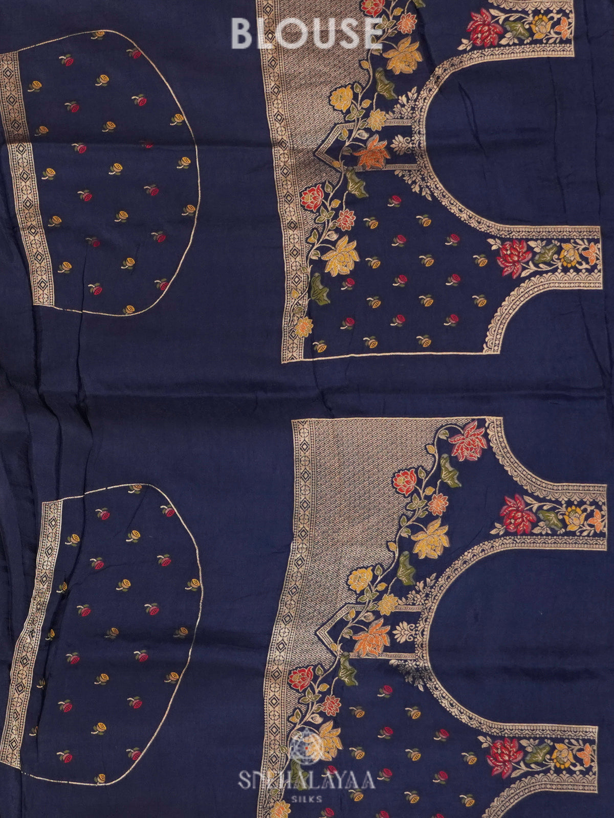 Blue Dola Silk Saree