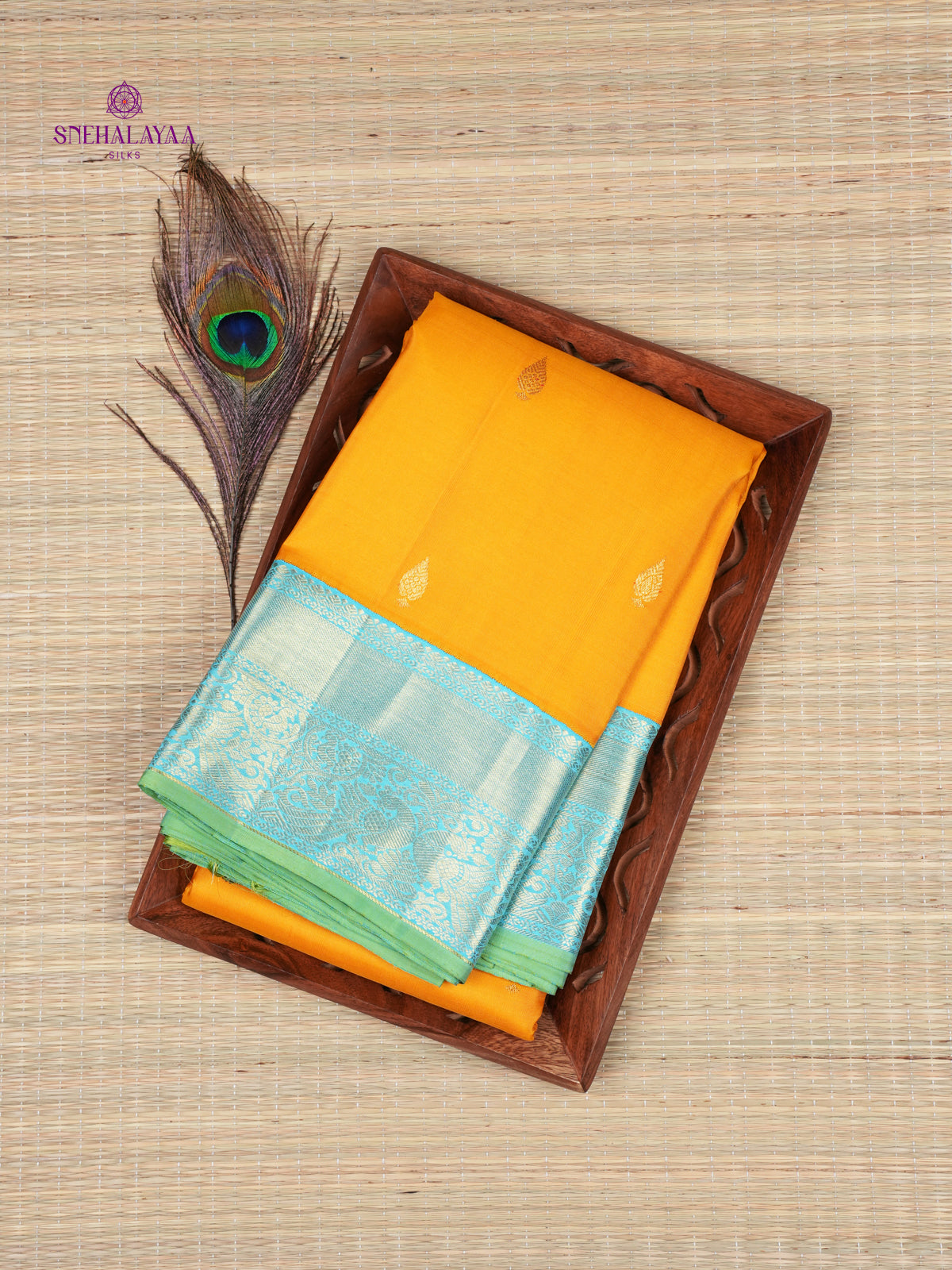 Yellow Kanjivaram Silk Saree