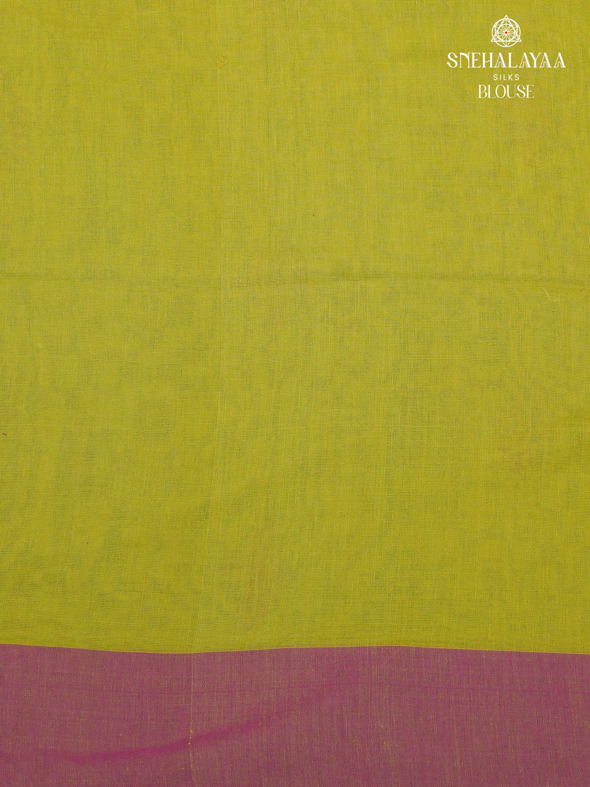 Lime Green Khadi Cotton Saree