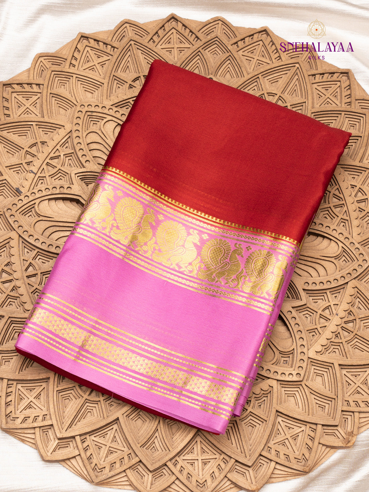 Red Mysore SilksSaree