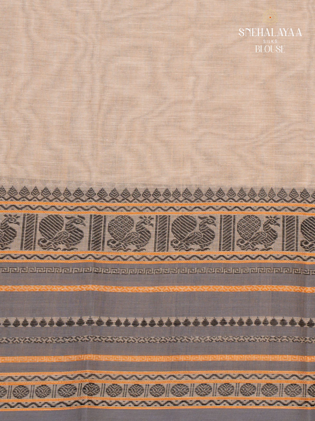 Light Yellow Kanchi Cotton Saree