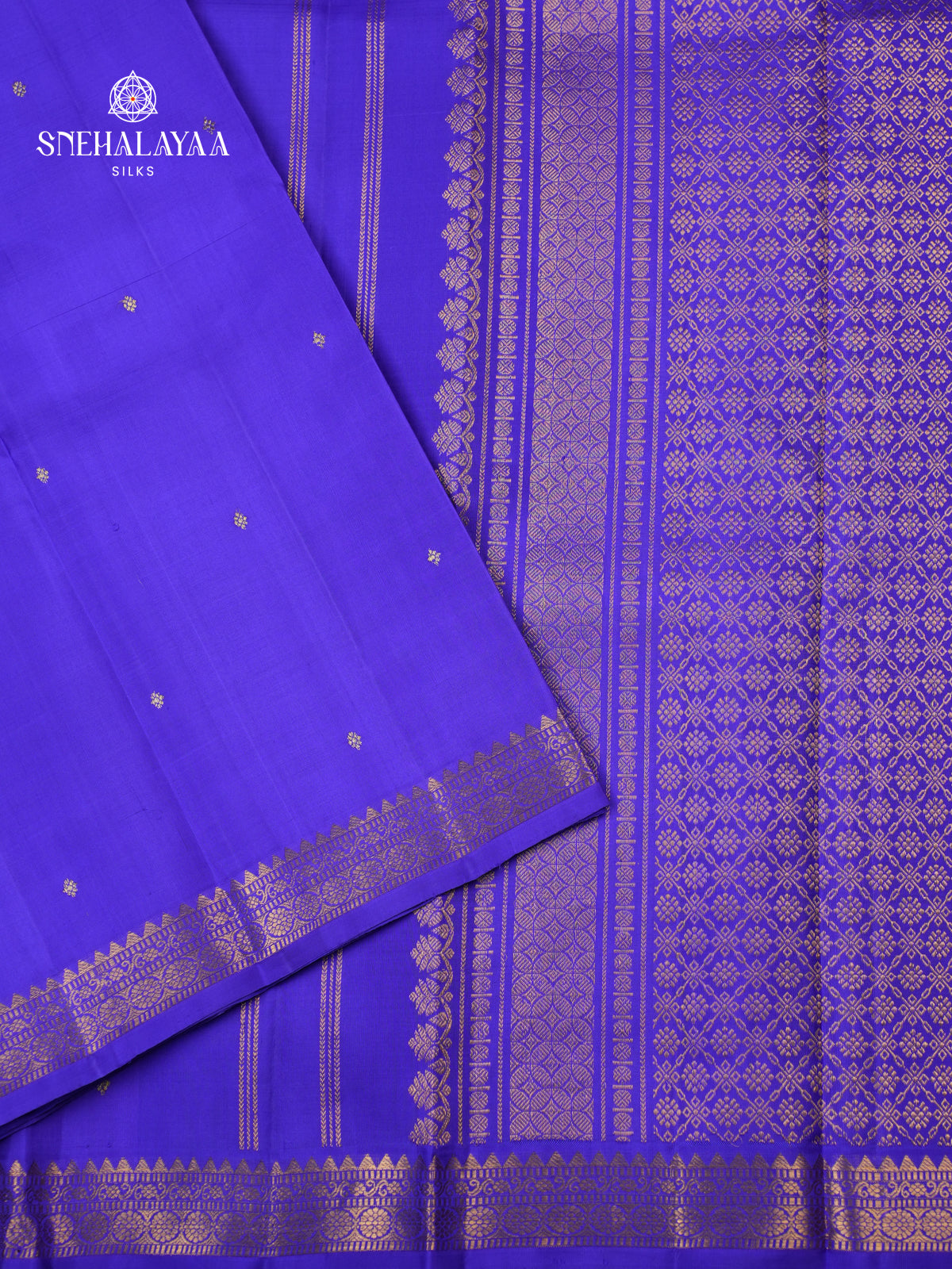 Royal Blue Kanjivaram Silk Saree
