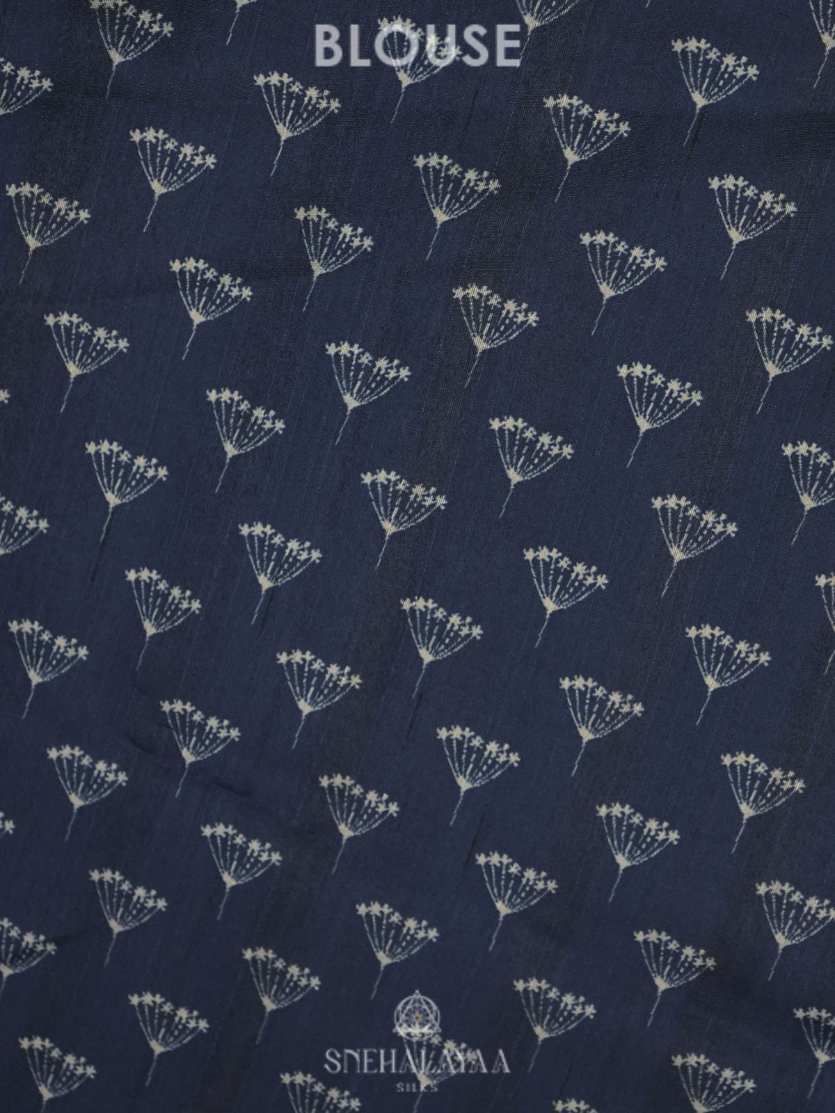 Peacock Blue Raw Silk Embroidery Saree