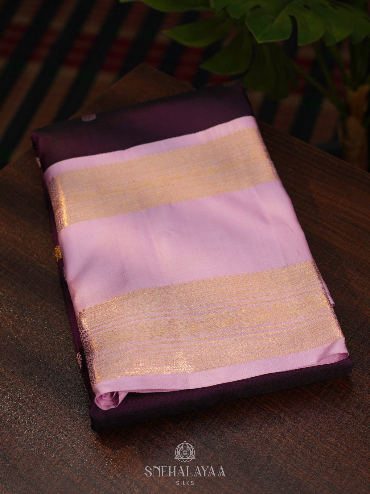 Purple Kanjivaram Silk Saree