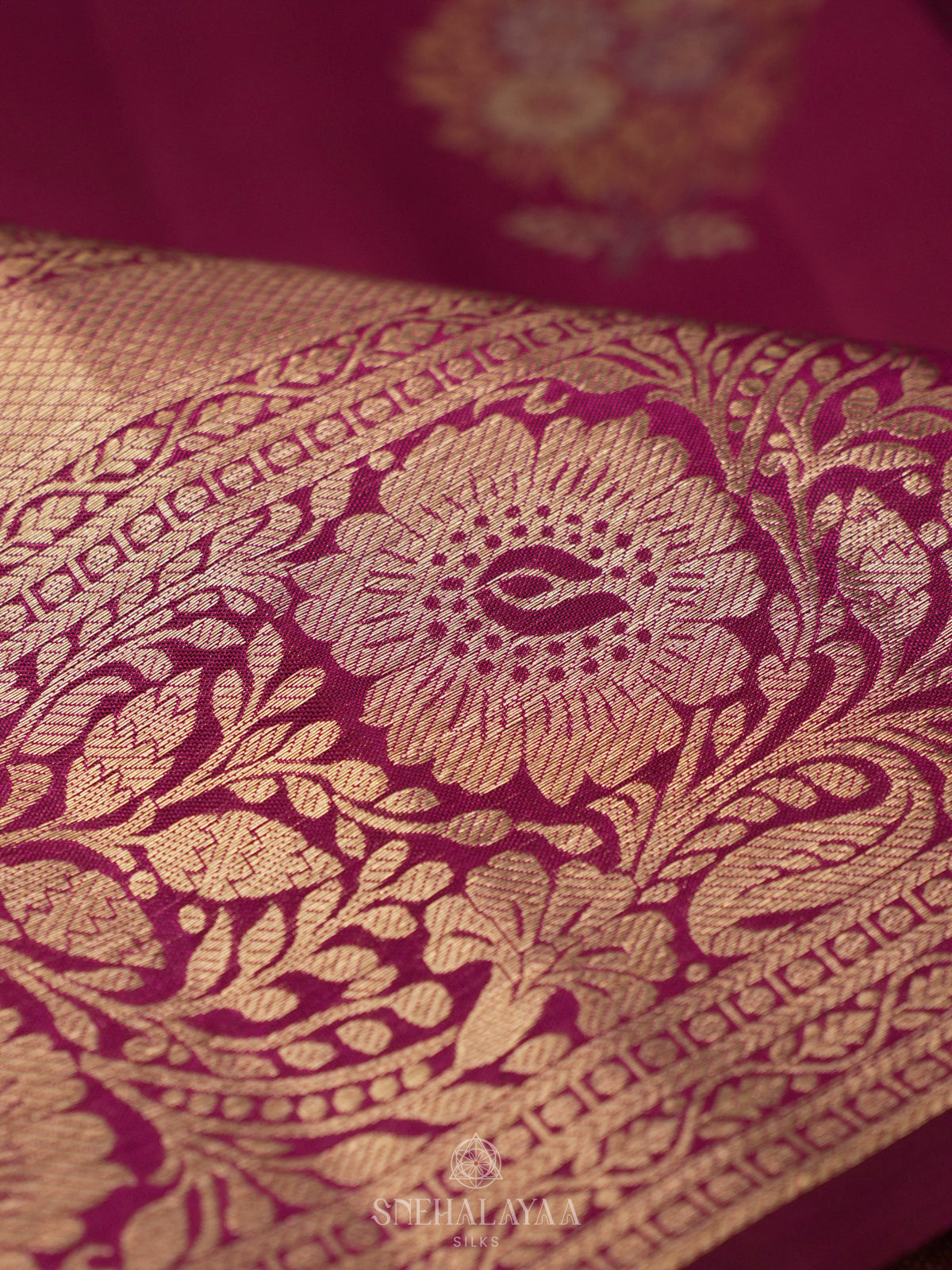 Magenta Kanjivaram Silk Saree