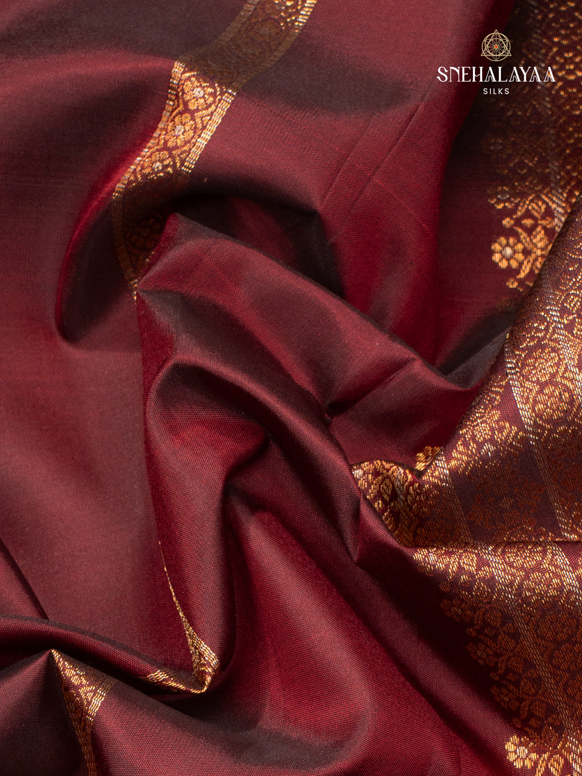 Maroon Kanjivaram Silk Saree