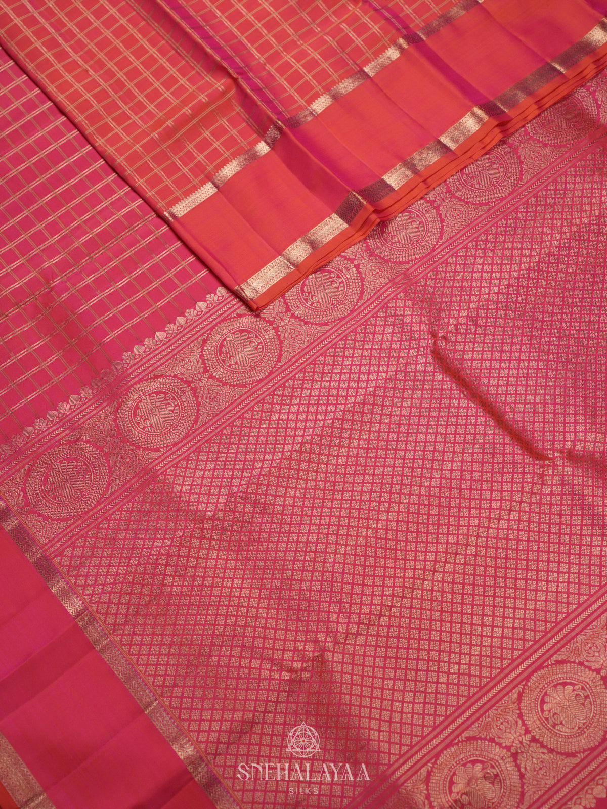Pink Kanjivaram Silk Saree