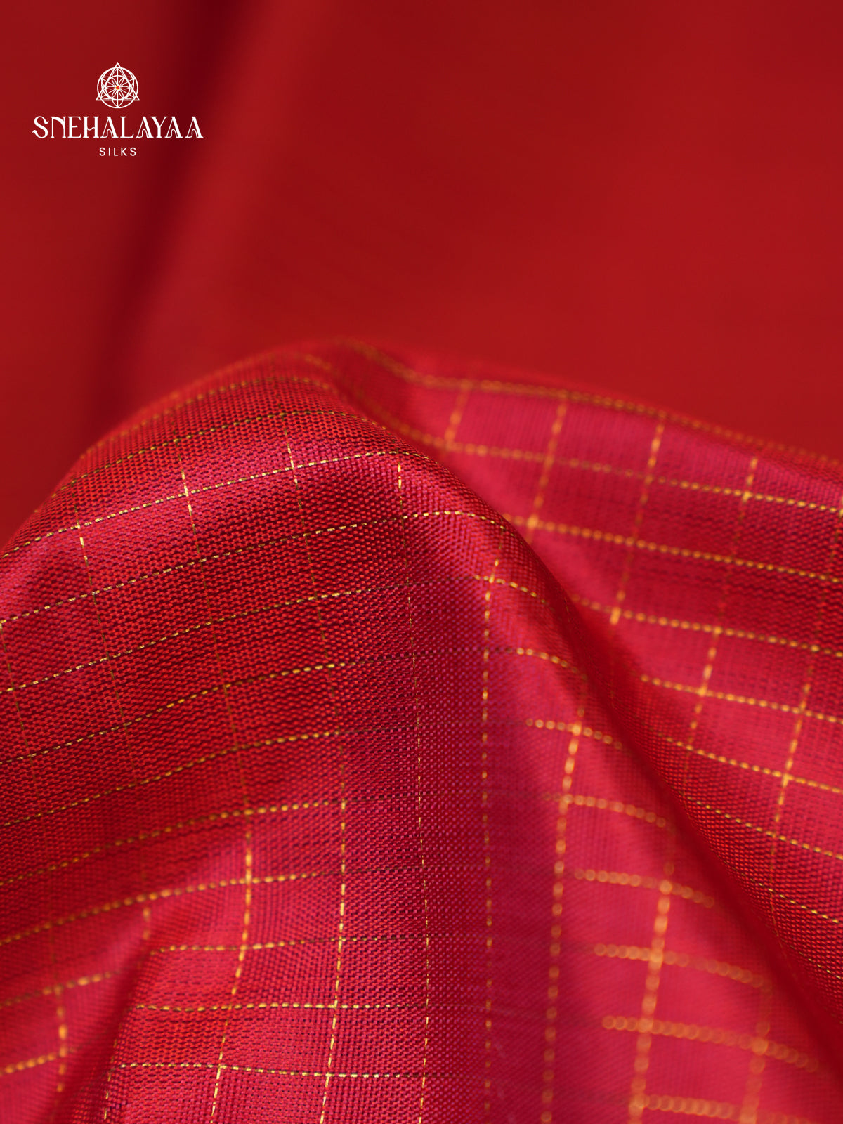 Rust Orange Kanjivaram Silk Saree