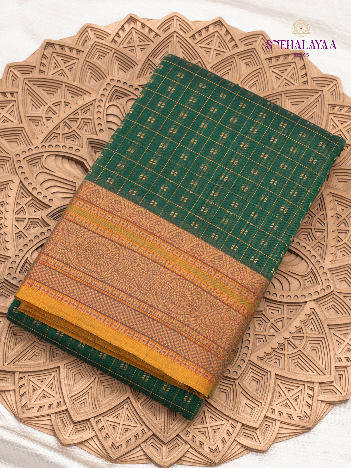 Green Kanchi Cotton Saree