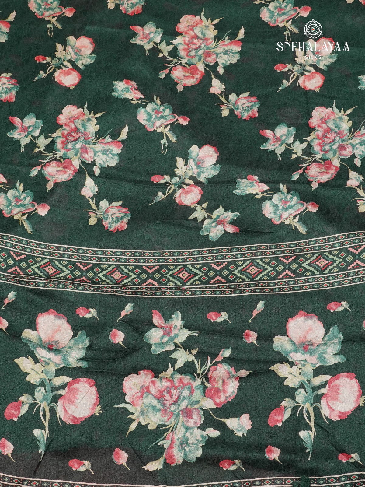 Green Dola Silk Saree