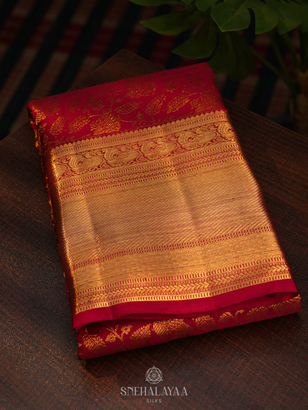 Maroon Kanjivaram Silk Saree