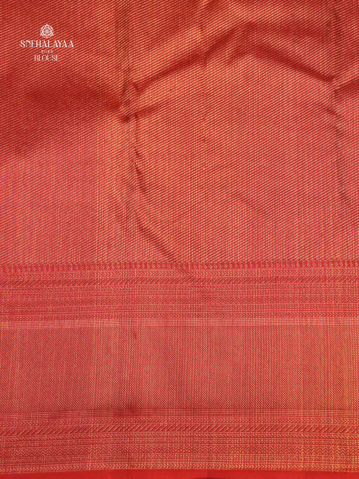 Rust Orange Kanjivaram Silk Saree