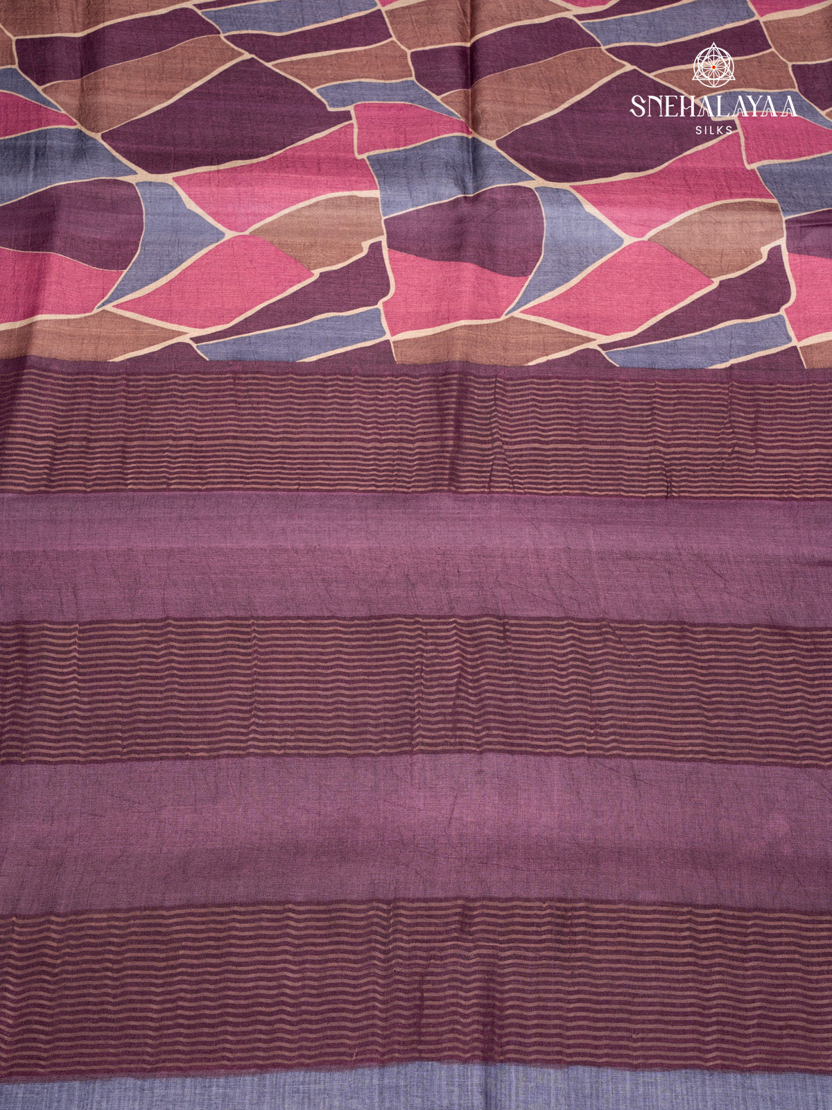 Brown Tussar Saree