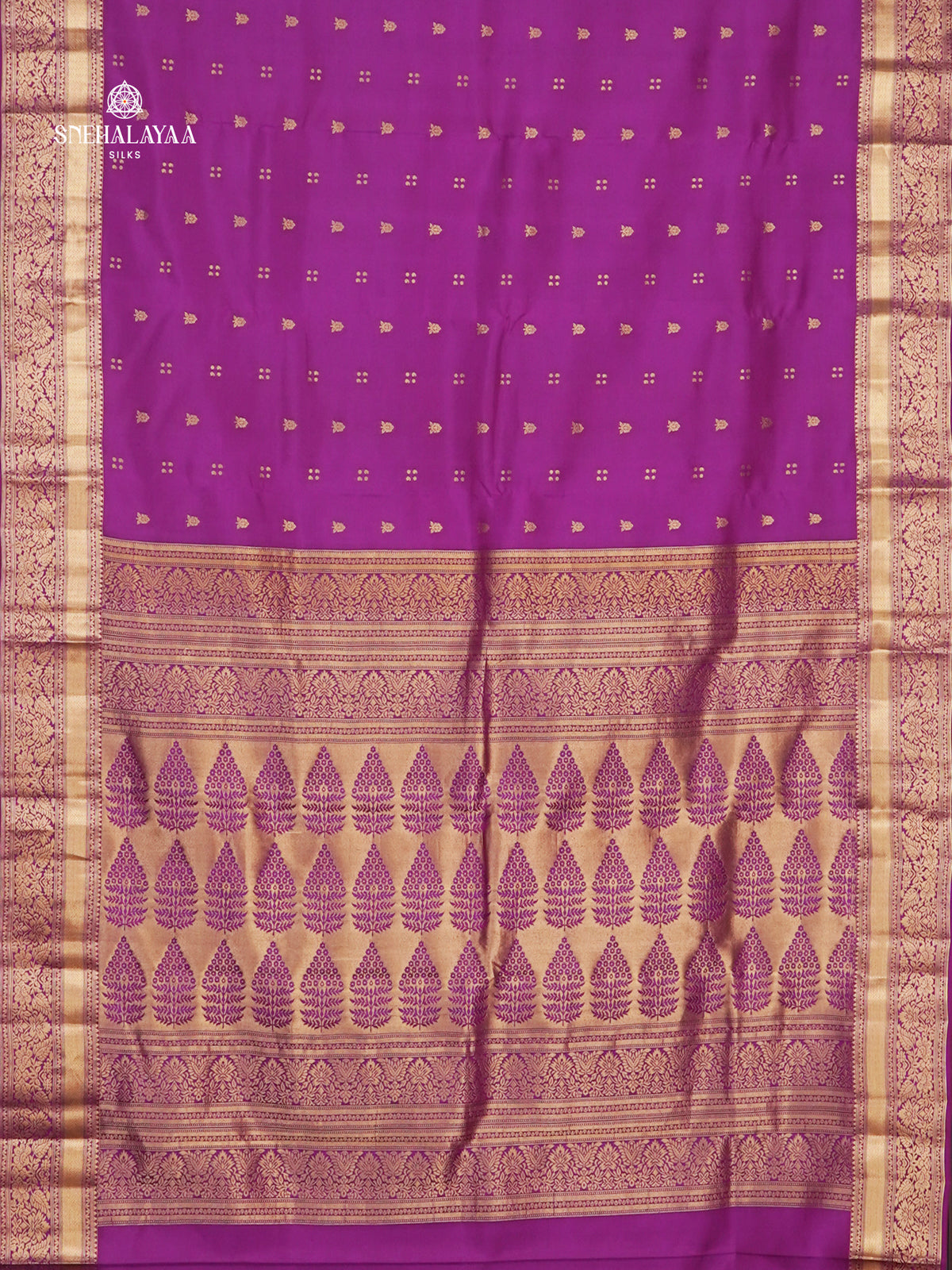 Magenta Purple Kanjivaram Silk Saree