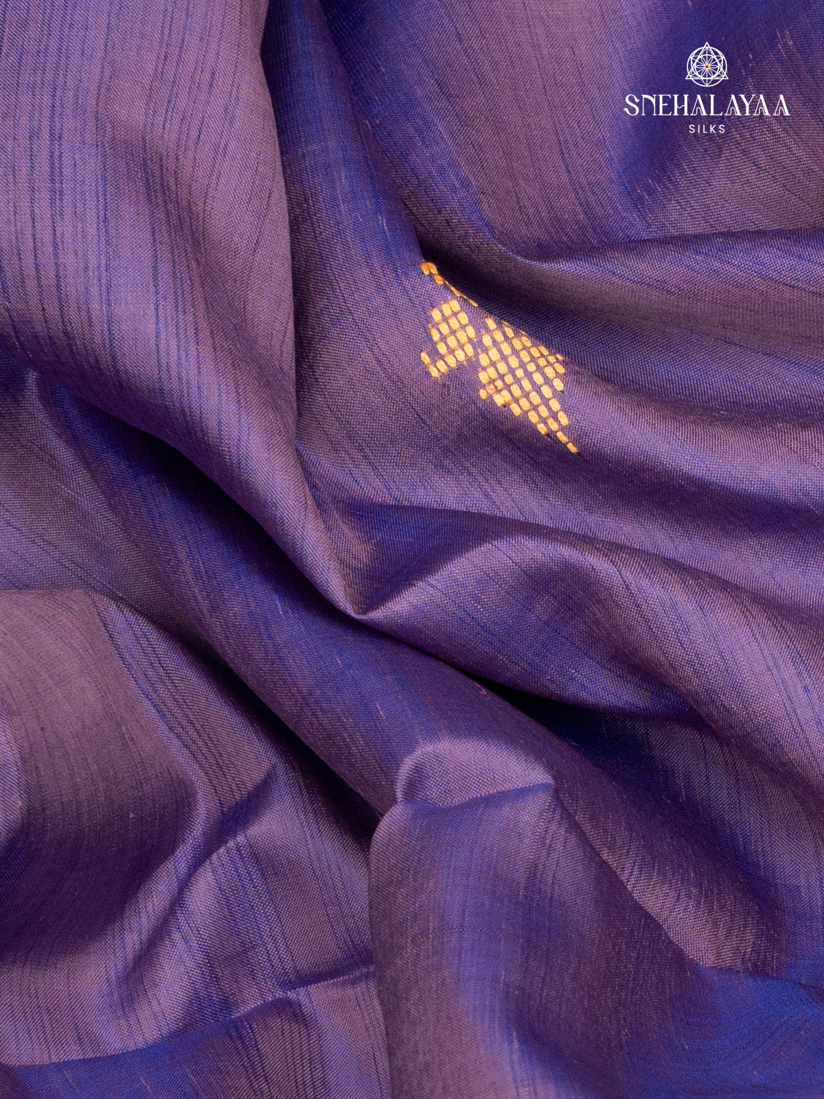 Blue Katan Silk Saree