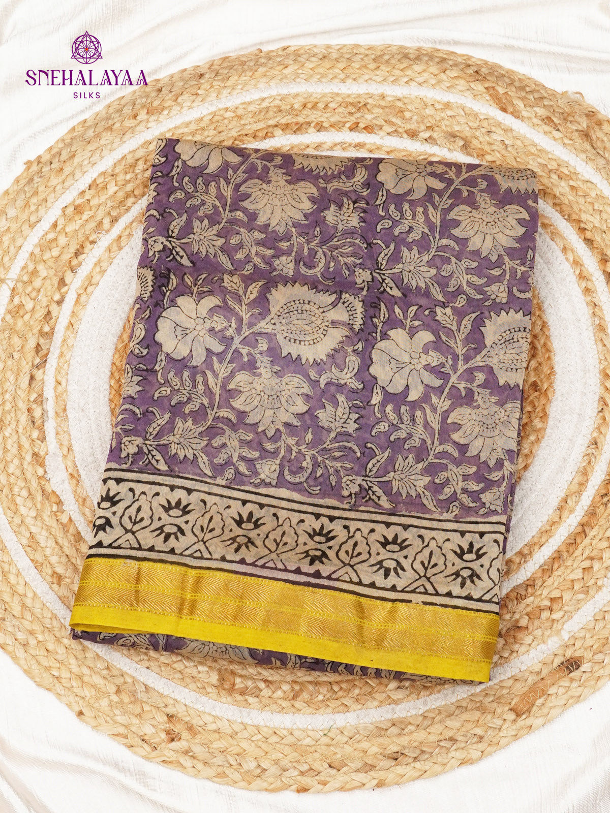 Purple Chanderi Saree