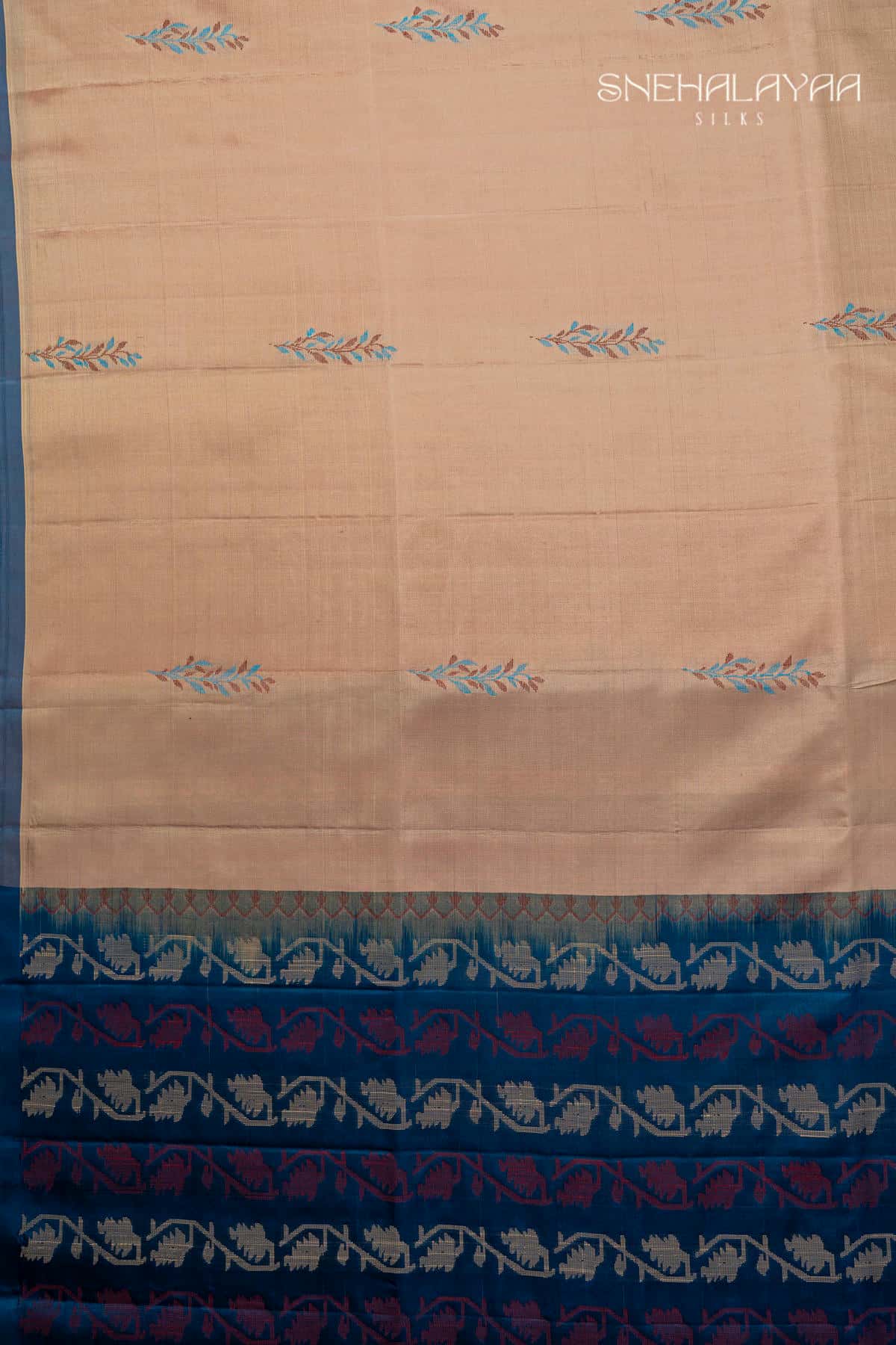 Peach Soft Silk Saree
