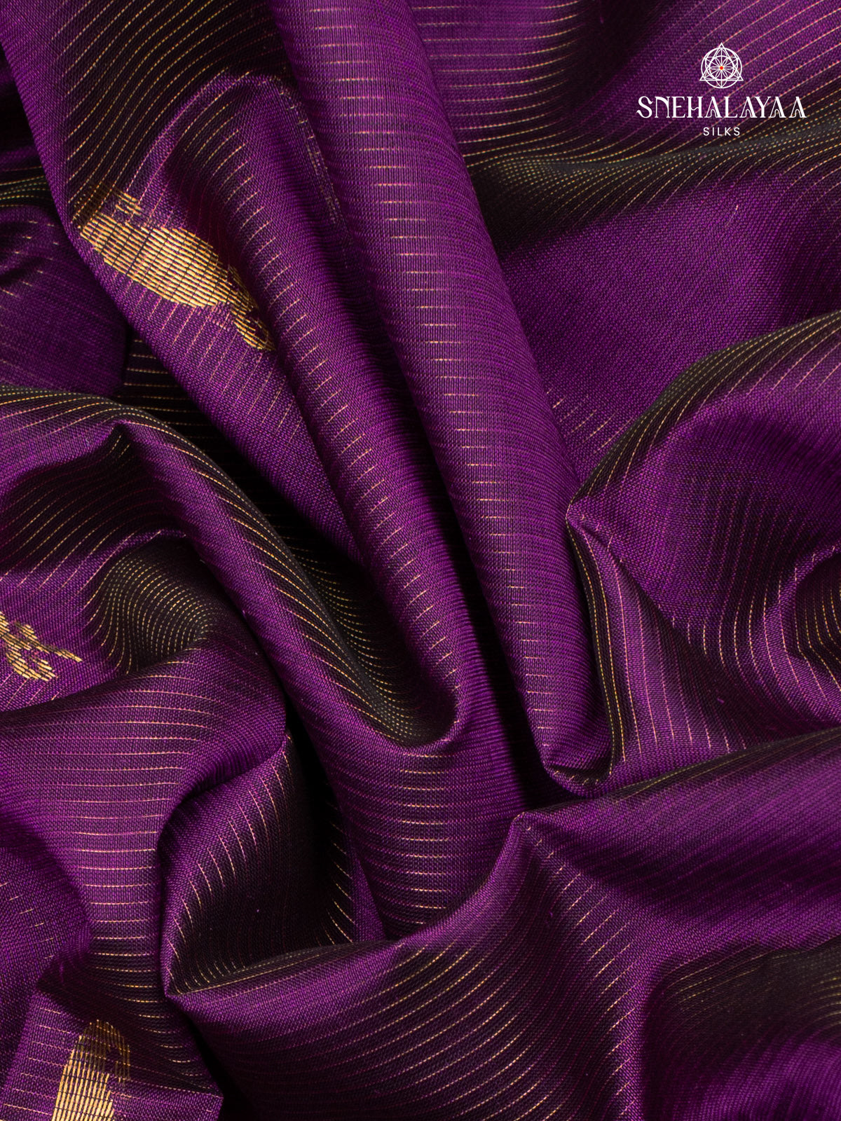Purple Kanchi Silk Cotton Saree