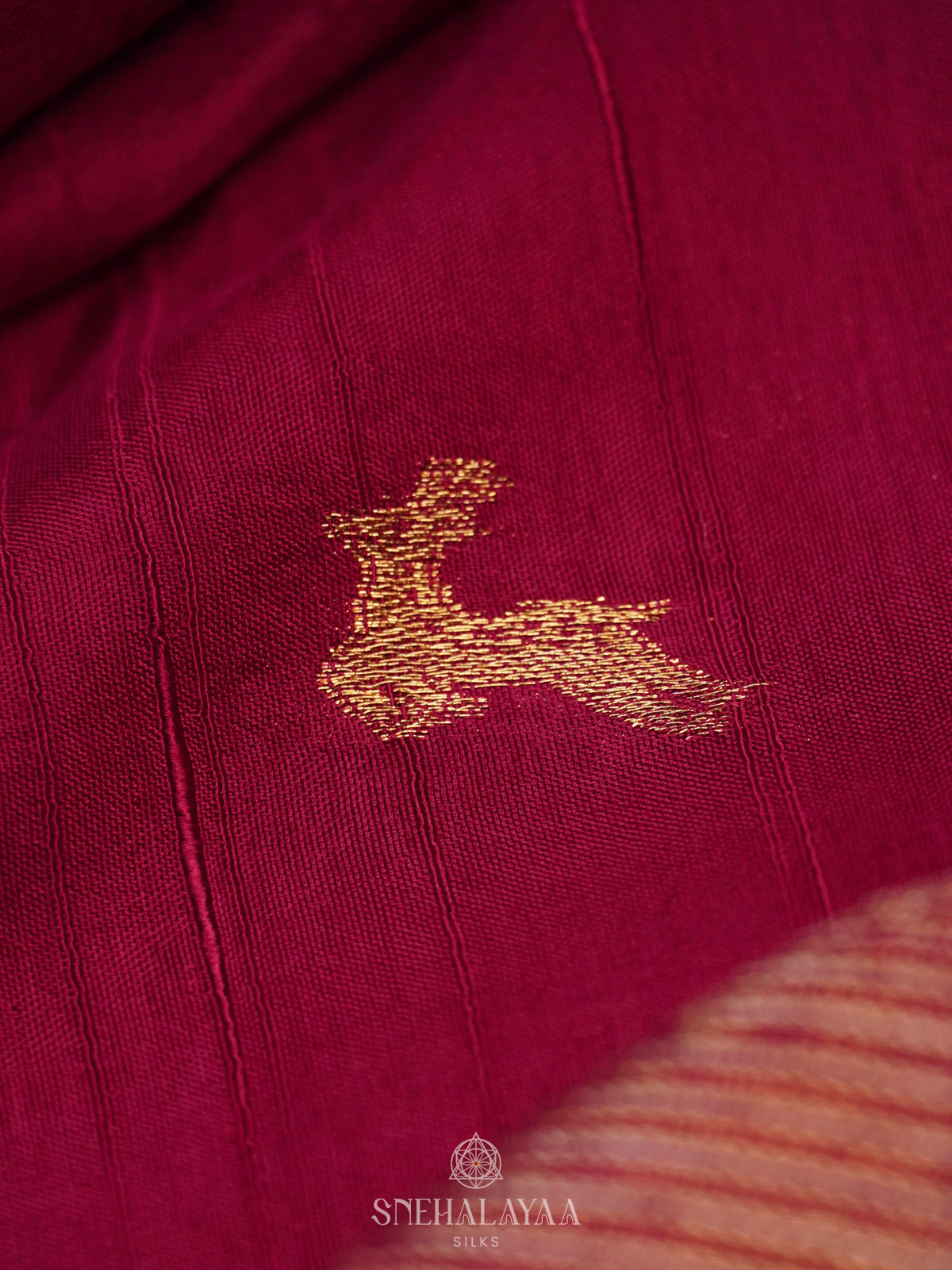 Magenta Banaras Saree
