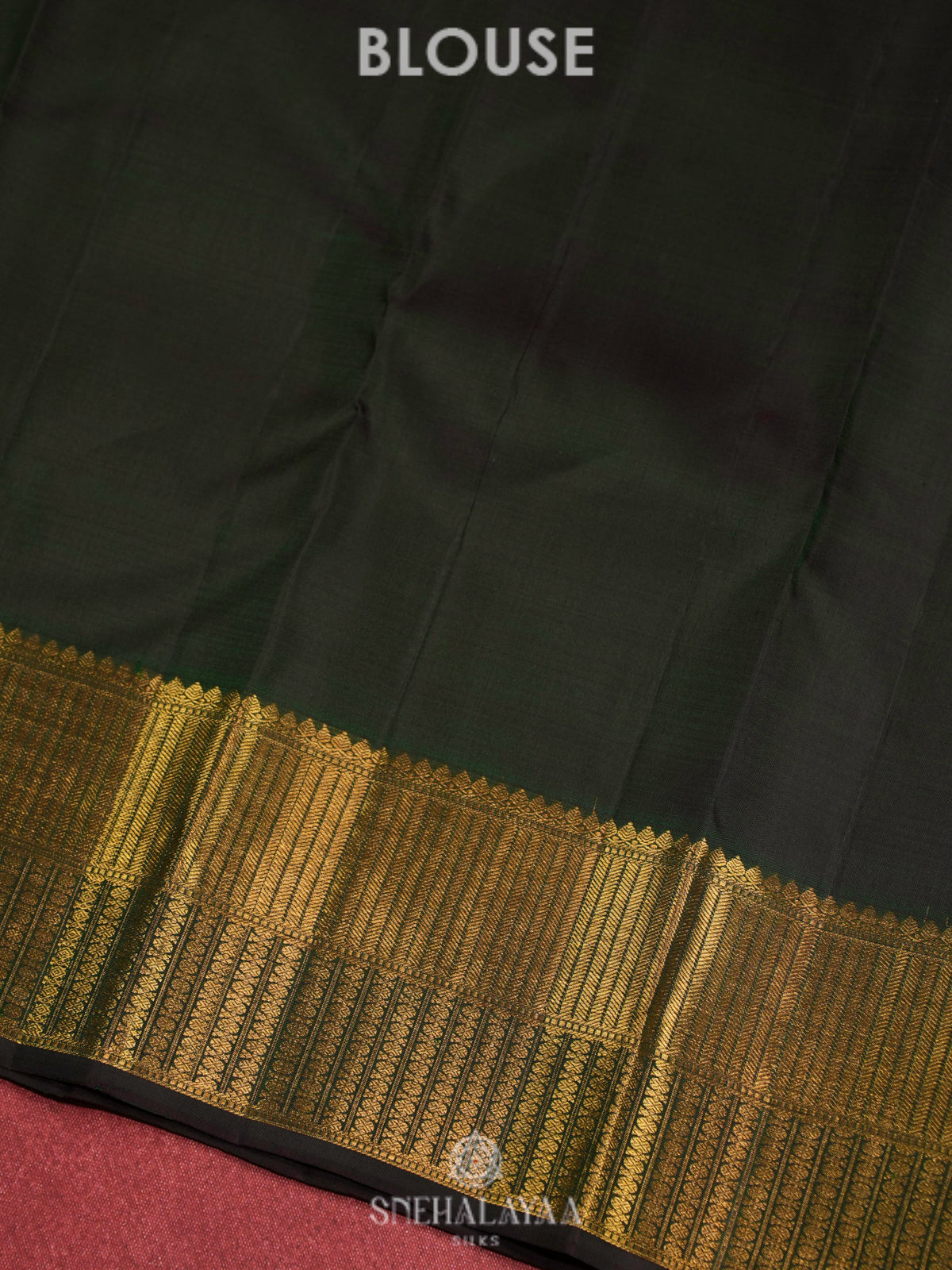 Forest Green Kanjivaram Silk Saree