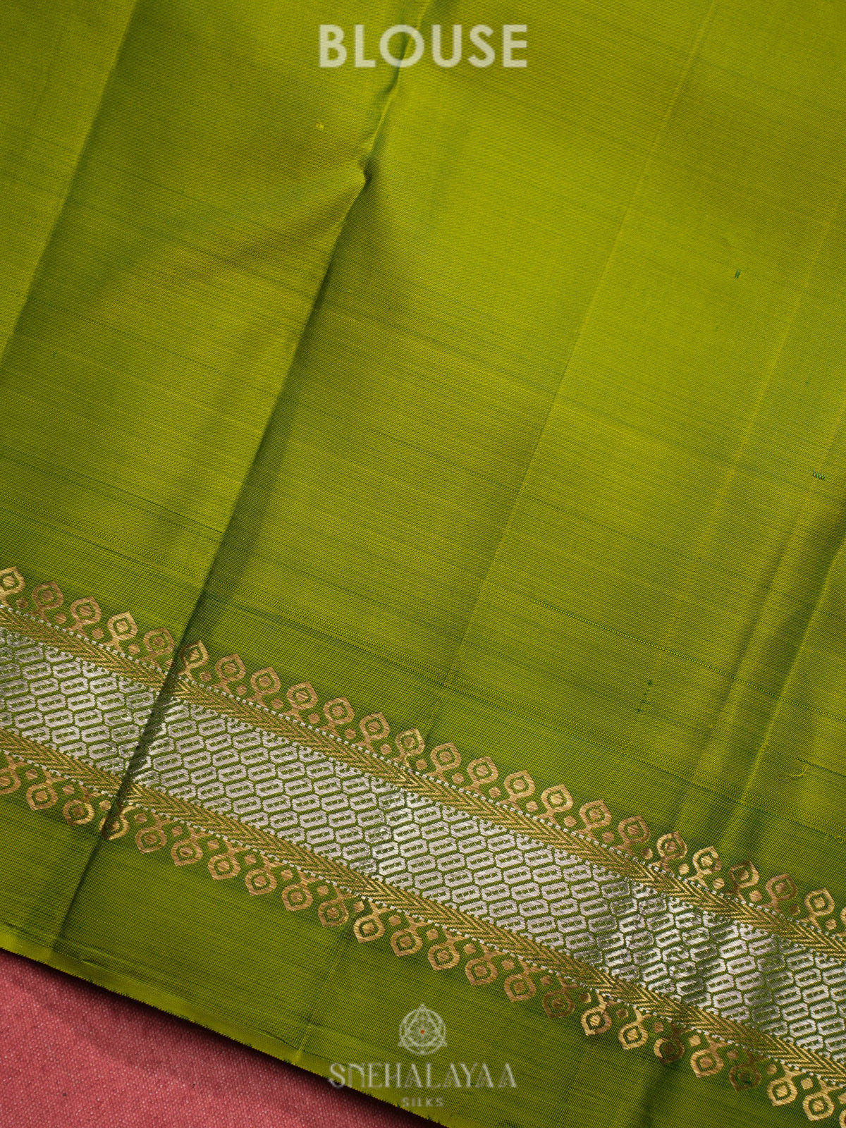 Rust Orange Kanjivaram Silk saree