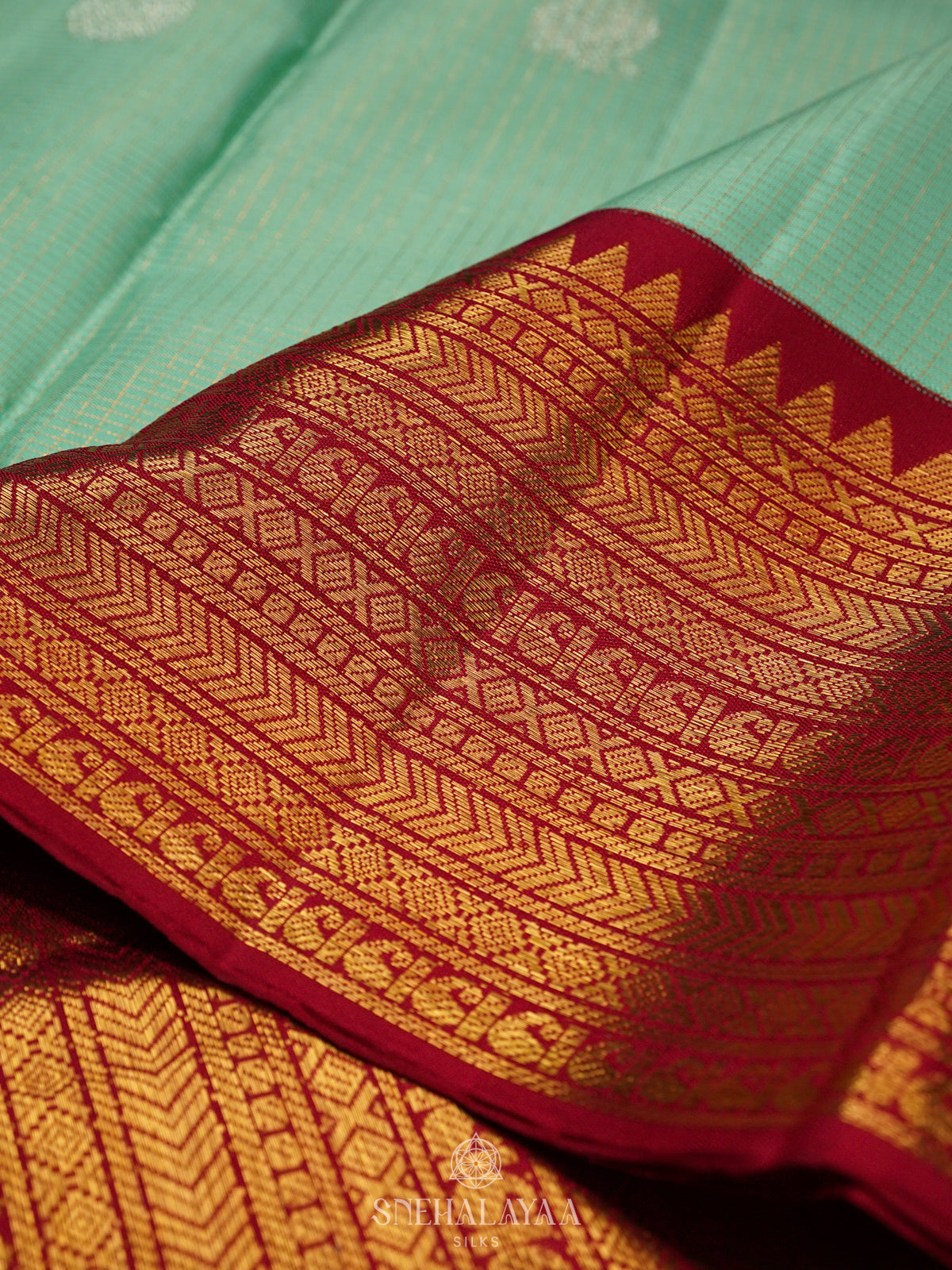 Pista Green Kanjivaram Silk Saree