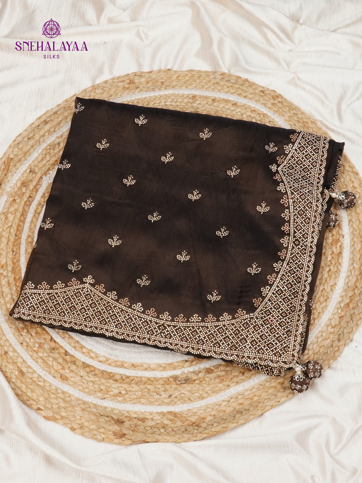 Black Designer Saree