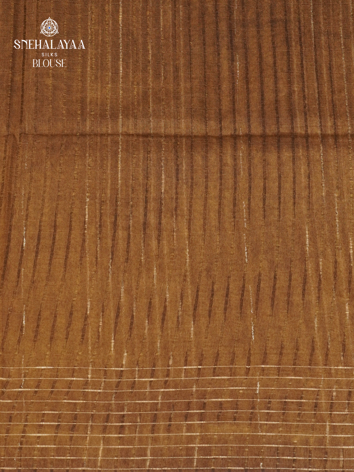 Brown Bamboo Silk Saree