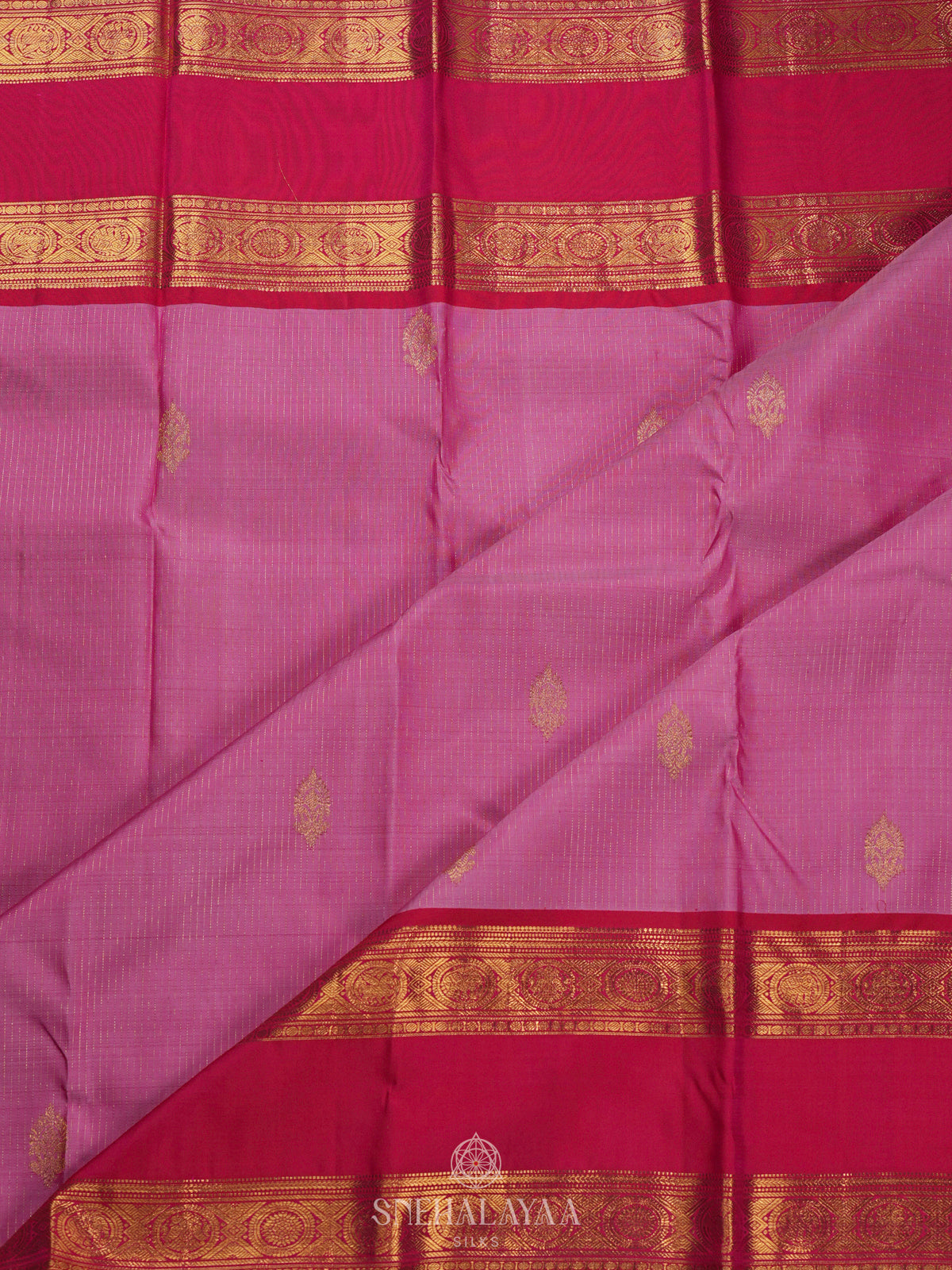 Pink Kanjivaram Silk Saree