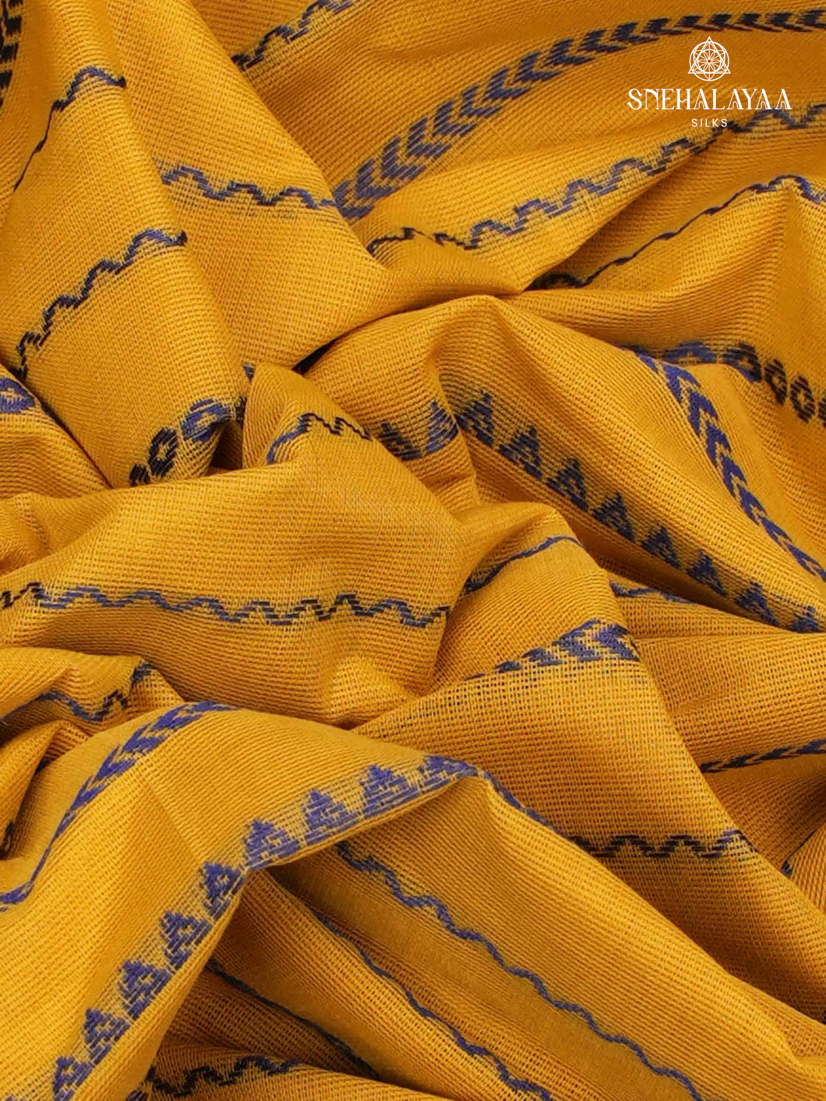 Yellow Venkatagiri Cotton Saree