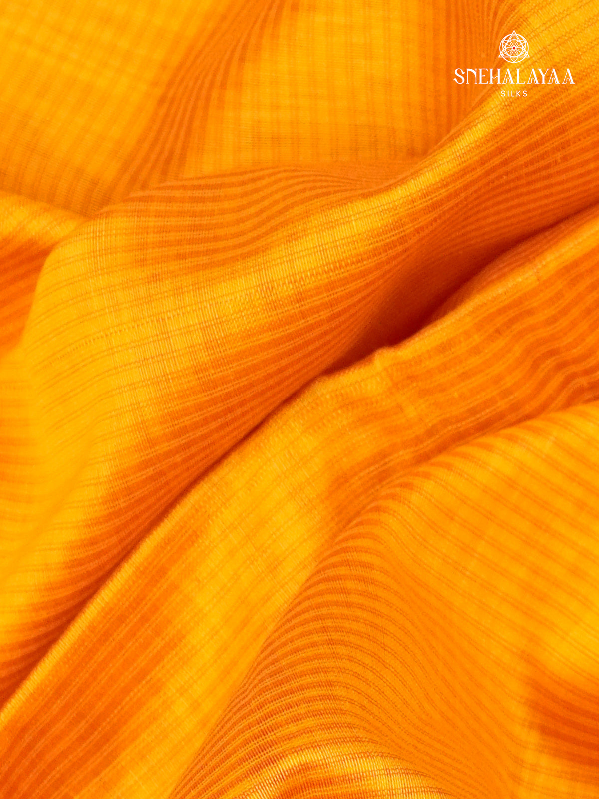 Mango Yellow Maheshwari Silk Cotton Saree