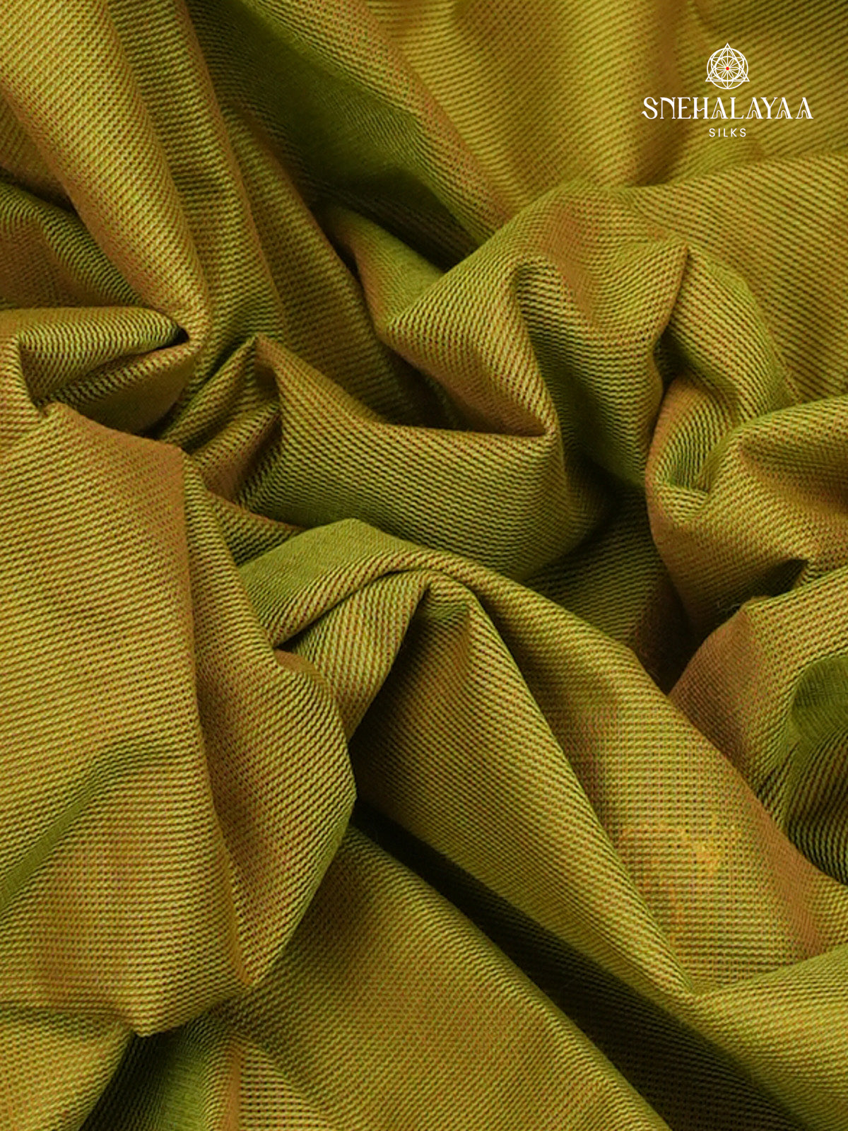 Lime Green Chettinad Cotton Saree