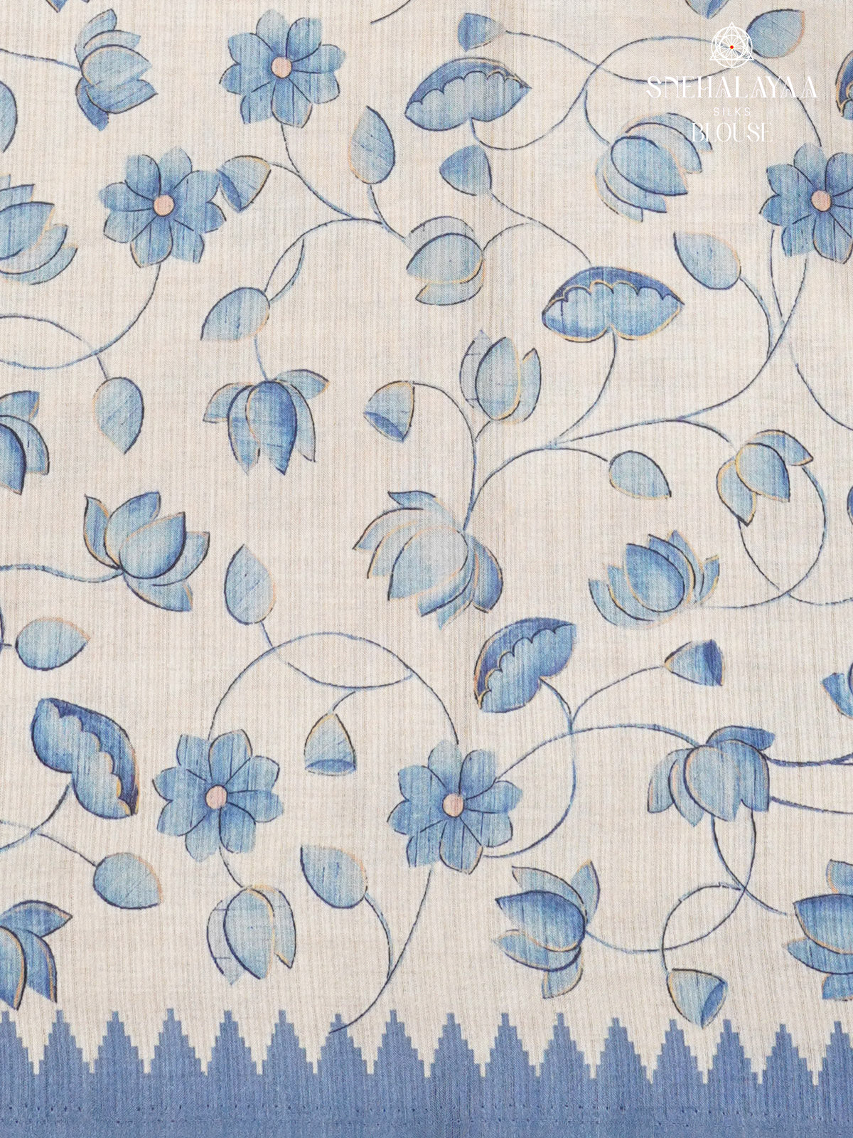 Off White Tussar Saree