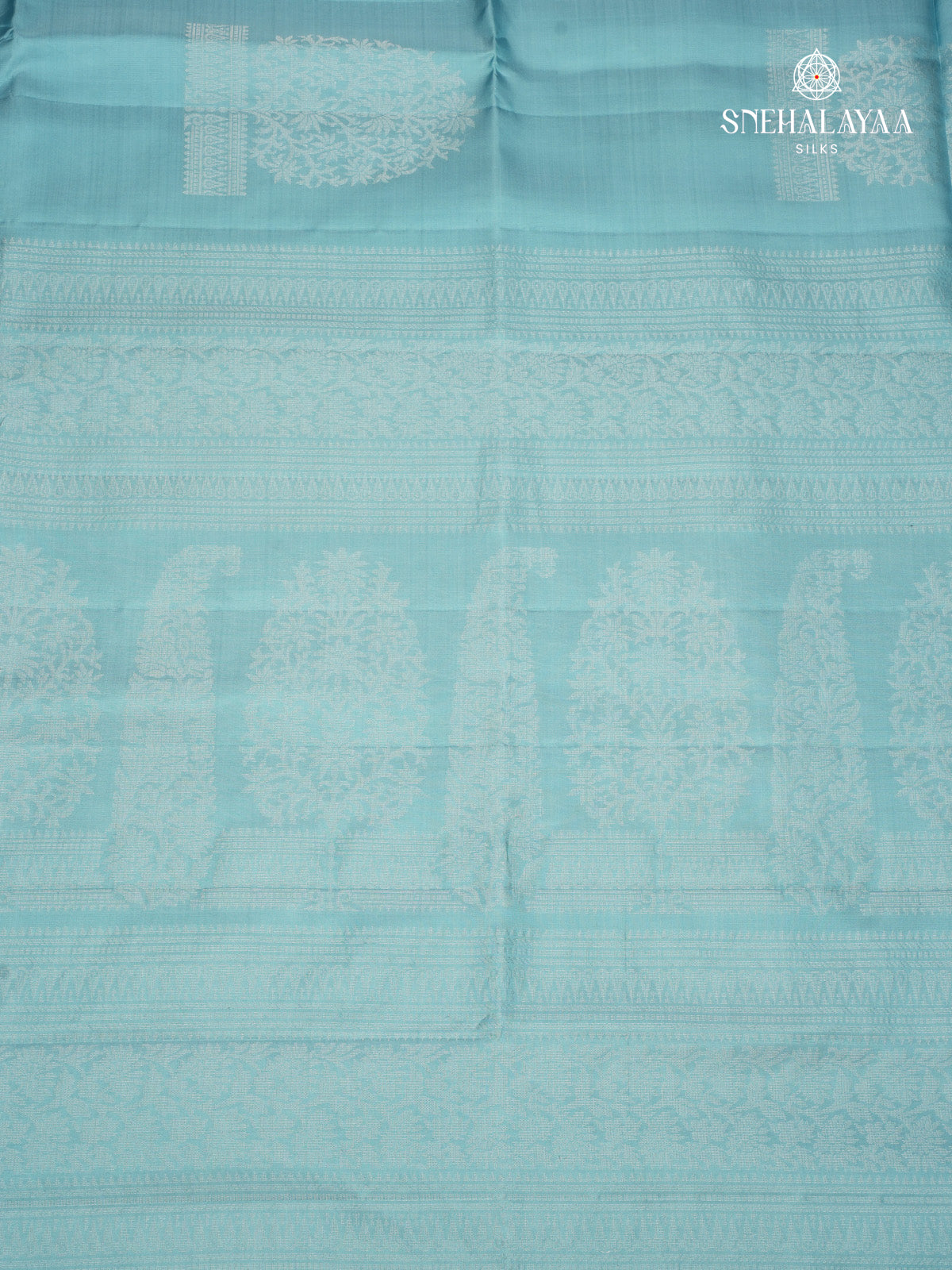 Teal Blue Kanjivaram Soft Silk Saree