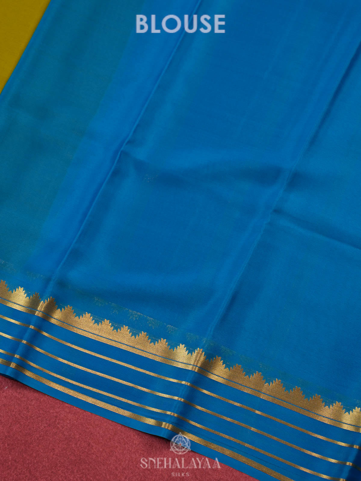 Mustard Yellow Mysore Silk Saree