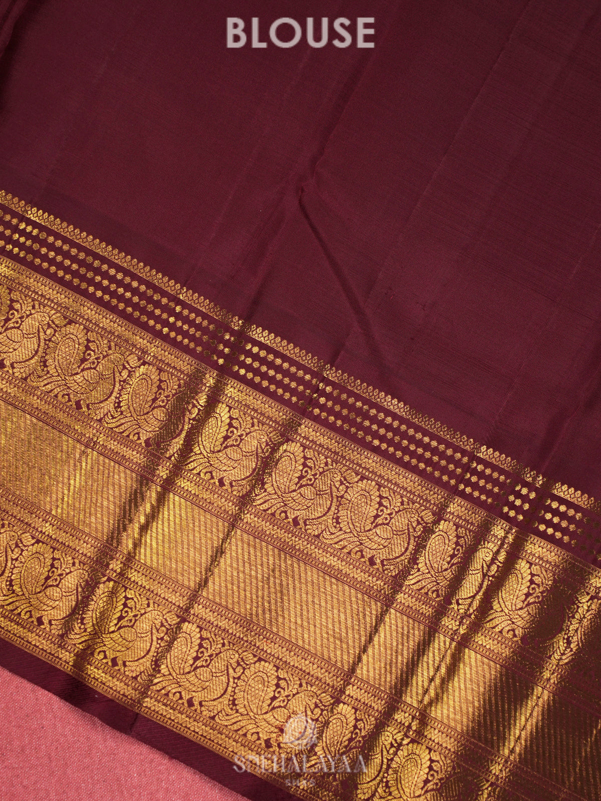 Orange Kanjivaram Silk Saree